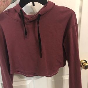 Mauve KORA / ACTA Cropped Hoodie